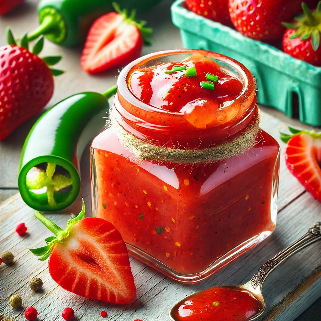 Homemade Strawberry Hot Sauce